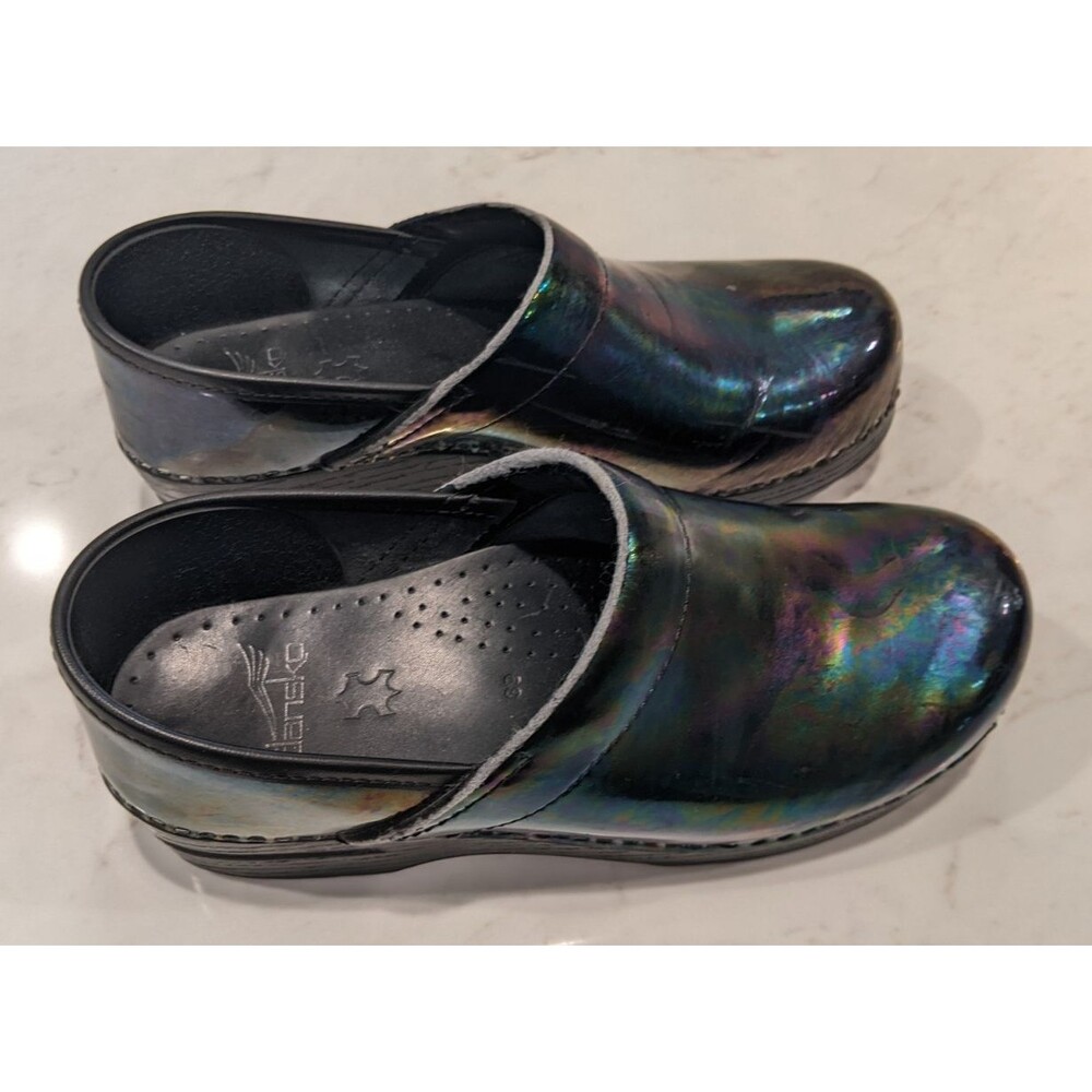 Women's DANSKO Petrol Professional Stapled Slip-On Clogs Size 39/9 - Picture 7 of 11